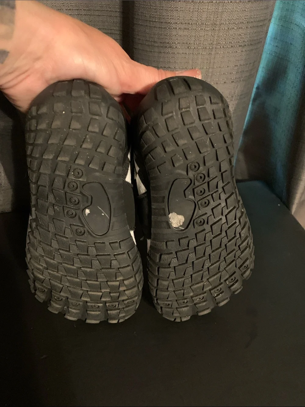 Kids' Black & White Check Water Shoes
